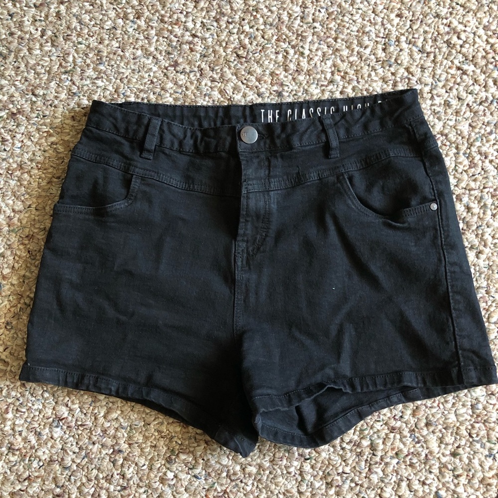 Black High Waisted Shorts